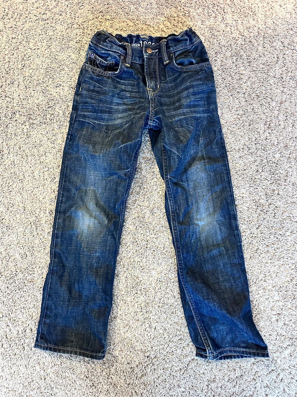 GAP Kids Boys Size 8 Dark Wash Straight Leg Denim Jeans
